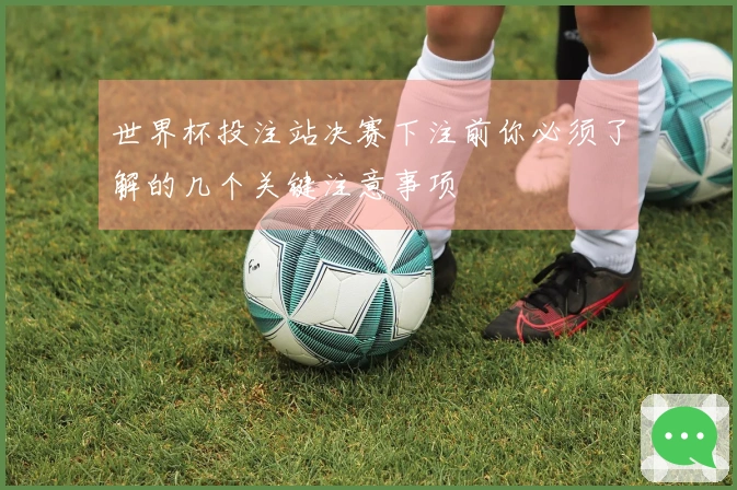 世界杯投注站决赛下注前你必须了解的几个关键注意事项